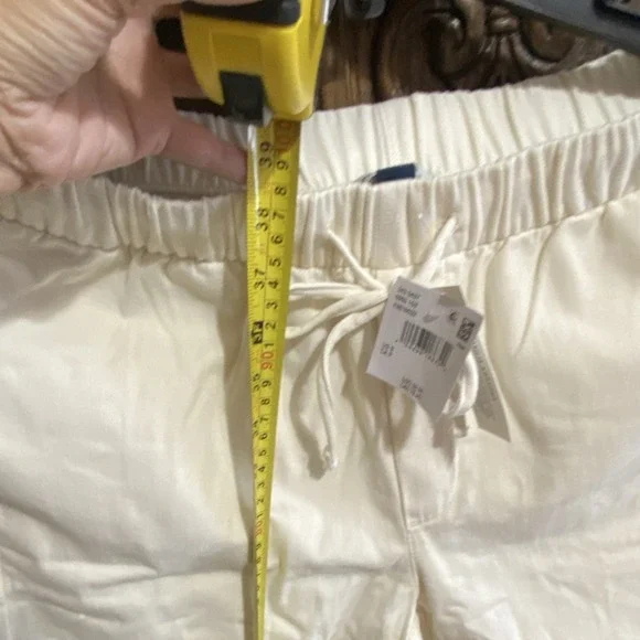 AE cozy, dreamy, drape, low rise, ultra wide leg, jean - Ivory Size S NWT - Picture 8 of 11